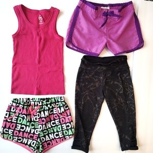Workout Bundle Dance Shorts Capris Tank